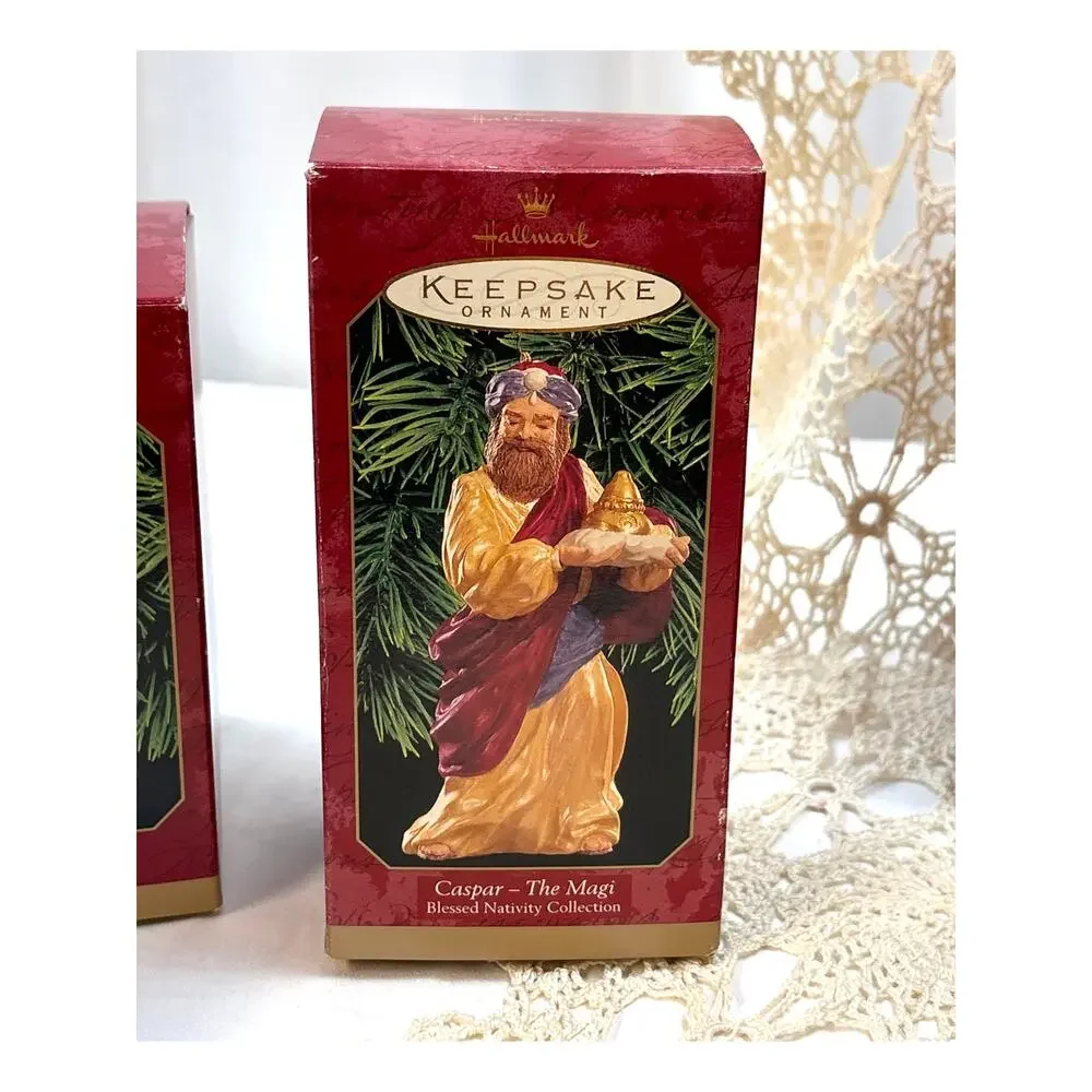 Hallmark Keepsake Ornaments Blessed Nativity Collection 4 Box Set Holy Family
